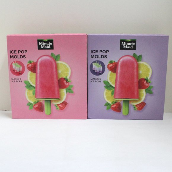 2 Boxes (6 Each = 12) Minute Maid Ice Pop Molds in Unopened Box - Picture 1 of 6